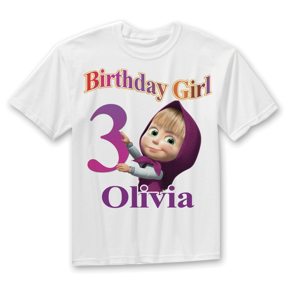 BIRTHDAY MASHA AND BEAR TSHIRT