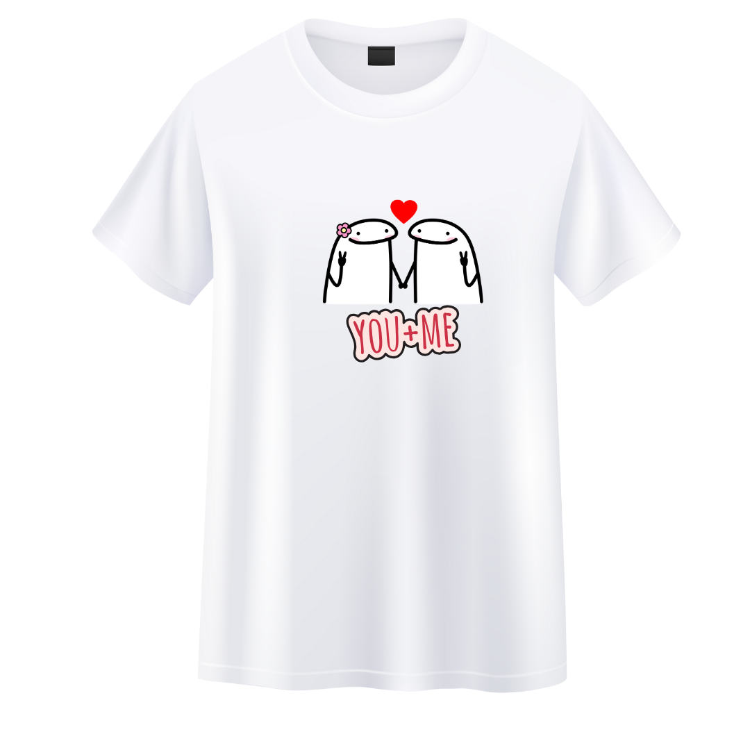 TSHIRT SAN VALENTINE "YOU + ME"