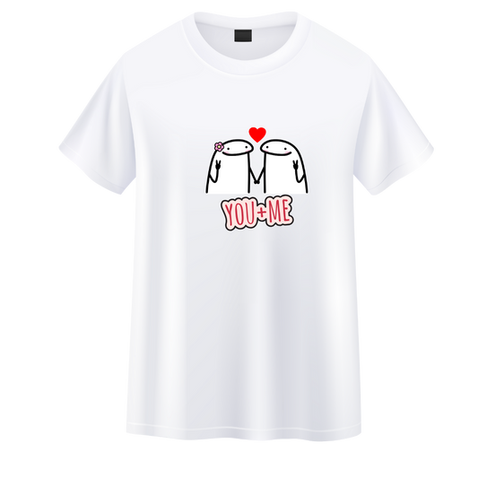 TSHIRT SAN VALENTINE "YOU + ME"